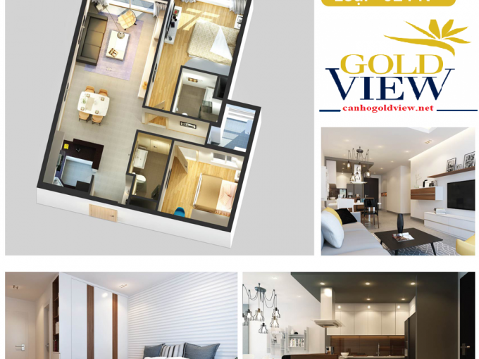 Cần bán chung cư Gold View quận 4 – 2 phòng ngủ